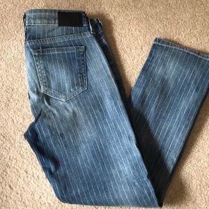 Agave denim Classic Crop jeans pin stripe 27